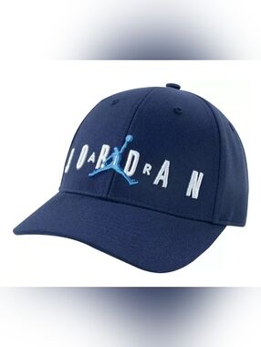 Jordan Boys Structured Strapback Hat Kids Size 8-20 Embroidered Logo